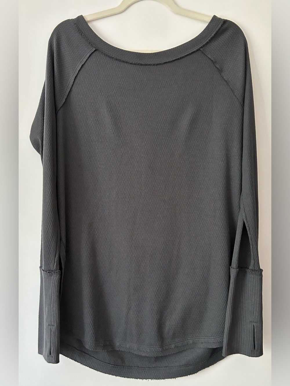 We The Free by Free People “Snowy” Thermal Tunic in Dark Grey - Picture 7 of 11